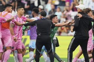 Luis Suarez s'est excusé pour son comportement à l'issue de la finale de Leagues Cup KEYSTONE/AP/Lindsey Wasson